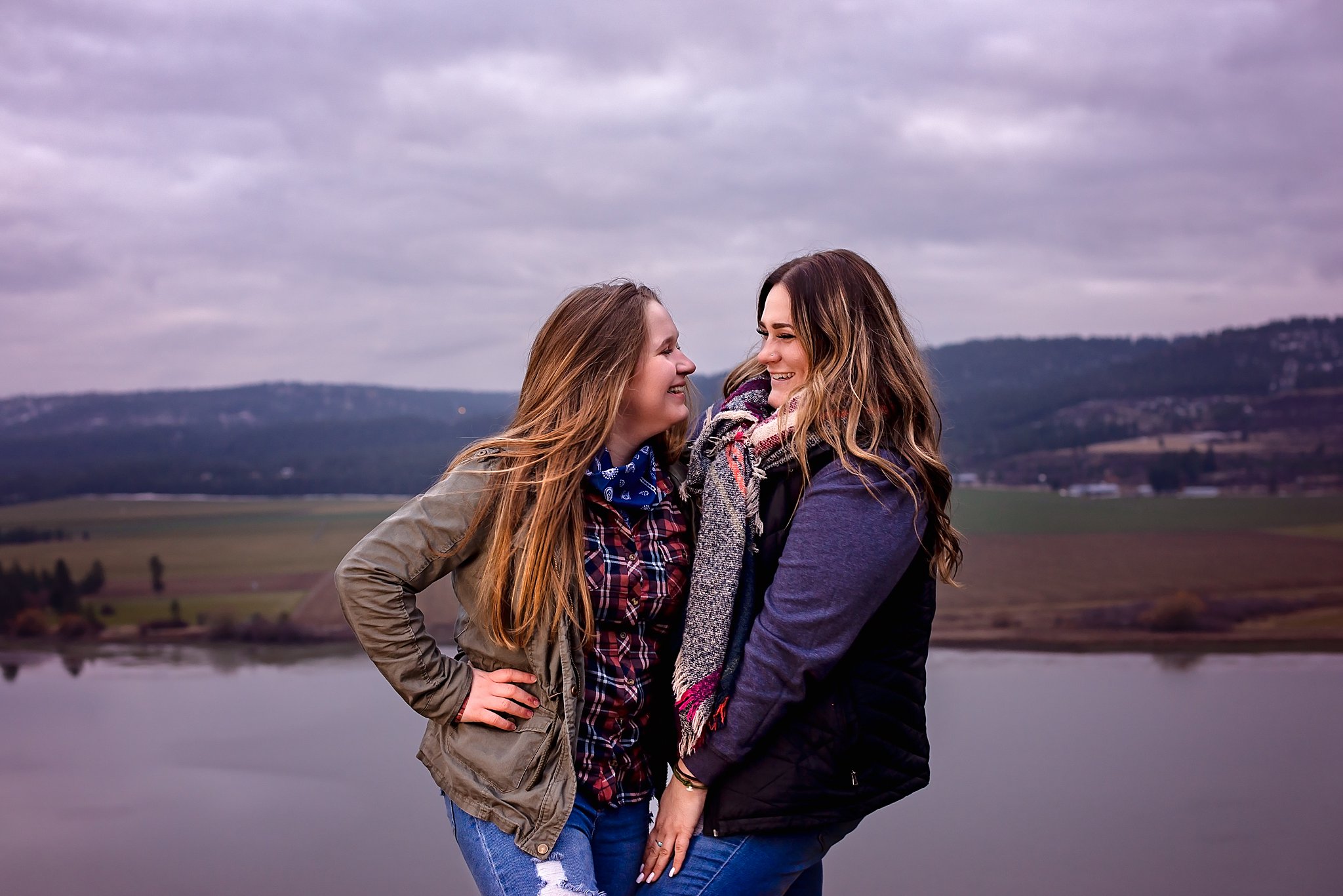 Mom and daughter laughing with each other Northwest OBGYN Spokane